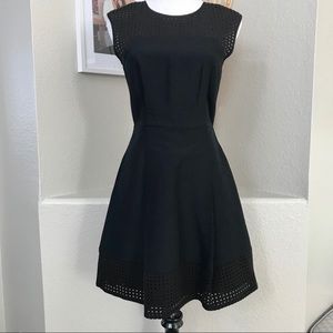 J. CREW Black Laser Cut Dress 00537